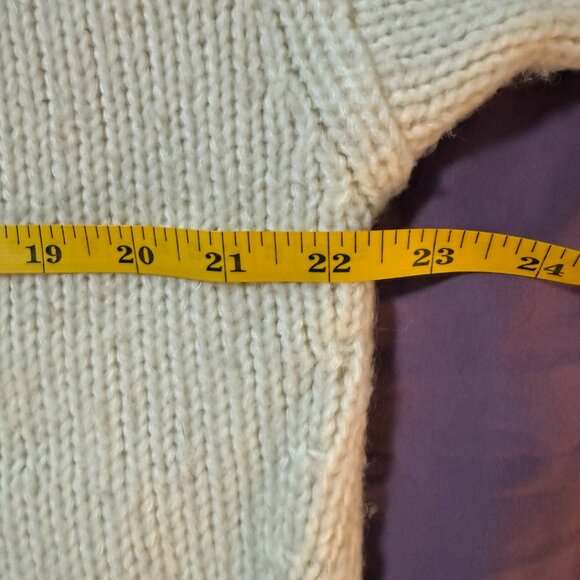 Step Hem Angry Teddy Sweater by 7 For All Mankind Hard To Find (over)size Medium - Picture 6 of 13